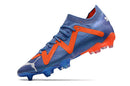 Chuteira Puma Future Ultimate Campo - Azul e Laranja